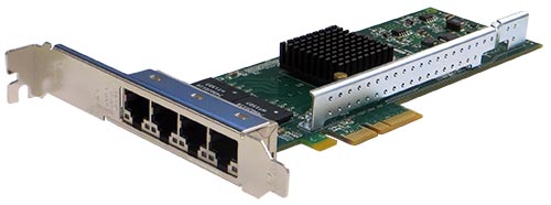 Сетевой адаптер PCIE 1GBE 4PORT RJ-45 PE2G4I35L SILICOM