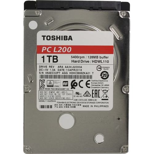 Жесткий диск Toshiba HDD 1000Гб 2.5" SATA III HDWL110UZSVA
