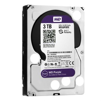 Жесткий диск Western Digital HDD SATA-III 3000Gb Purple WD30PURX, IntelliPower, 64MB buffer (DV-Digital Video)