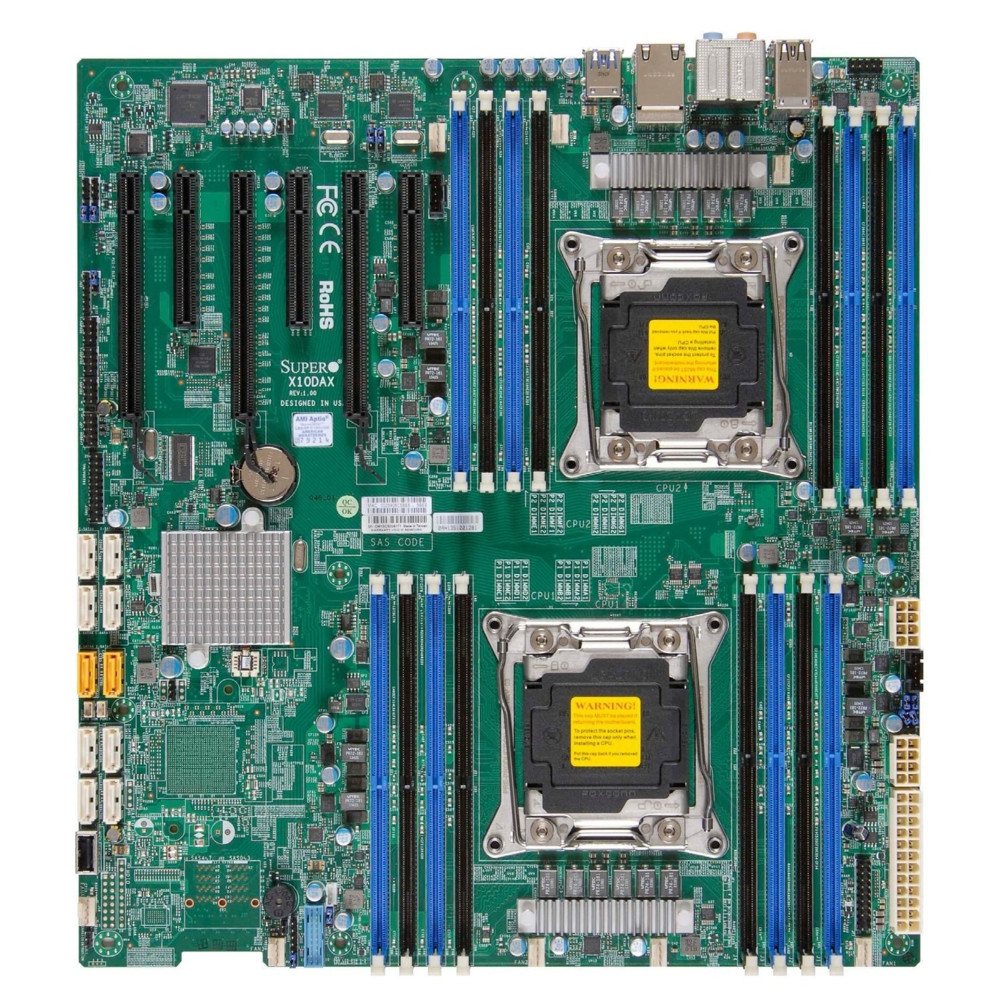 Материнская плата Supermicro MBD-X10DAC-O, RTL Dual socket R3 (LGA 2011) supports Intel® Xeon® processor E5-2600 v4/v3 16x 288-pin DDR4 10x SATA3 8x S