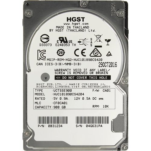 Жесткий диск HGST SAS2.5" 900GB 10000RPM 128MB C10K1800 0B31234 WD