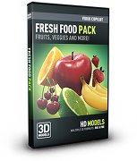 Video Copilot 3D Model Pack- Fresh Food VC3DMPKFF