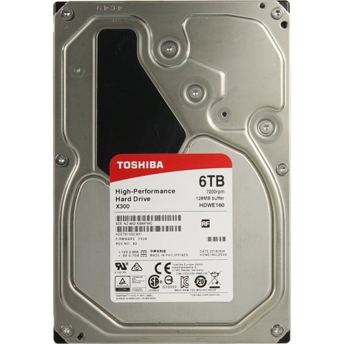 Жесткий диск Toshiba HDD 6000Гб 3.5" SATA III HDWE160EZSTA