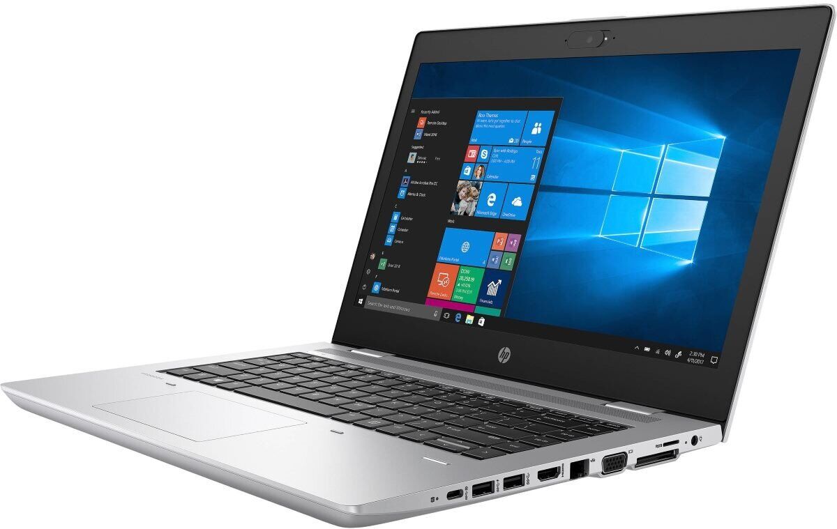 Ноутбук HP ProBook 645 G4 Ryzen 7 Pro 2700U (2.2-3.8GHz,4 Cores),14" FHD (1920x1080) IPS AG,8Gb DDR4(1),512Gb SSD,LTE,48Wh,FPR,1.8kg,1y,Silver,Win10Pro-15940
