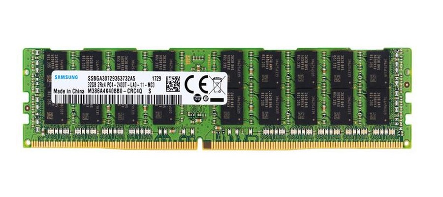 Оперативная память Samsung Original DDR4 32GB LRDIMM (PC4-19200) 2400MHz ECC Reg Load Reduced 1.2V (M386A4K40BB0-CRC4Q)
