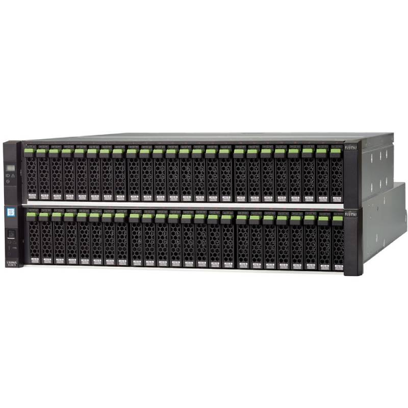 Система хранения данных Fujitsu ETERNUS DX200 S5 Base x24 10x960Gb 2.5 SSD 2.5 CMx2 64GB iSCSI 4P 10G 2x NBD 3Y (ET205SAF) ET205SAF-1-1