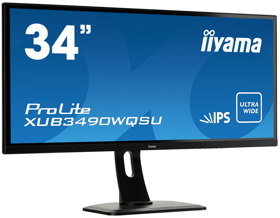 Монитор Iiyama 34" ProLite XUB3490WQSU-B1 черный IPS LED 5ms 21:9 HDMI M/M матовая HAS Pivot 320cd 178гр/178гр 3440x1440 DisplayPort USB 8.5кг-13816