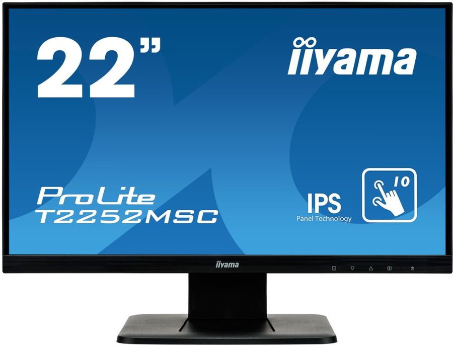 Монитор Iiyama 21.5" ProLite T2252MSC-B1 черный IPS LED 7ms 16:9 HDMI M/M матовая 1000:1 250cd 178гр/178гр 1920x1080 D-Sub DisplayPort FHD Touch 4.8кг