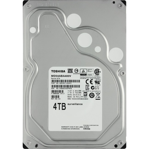 Жесткий диск Toshiba HDD 4000Гб 3.5" SATA III MD04ABA400V