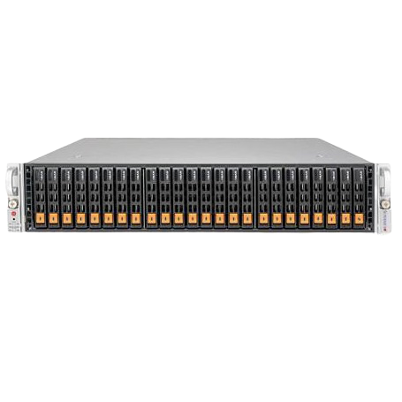 Сервер Supermicro SYS-2028U-TN24R4T+ (Complete Only) - 2U, 2xLGA2011-r3, 24xDDR4, 24x2.5"NVMe, 4x10GbE