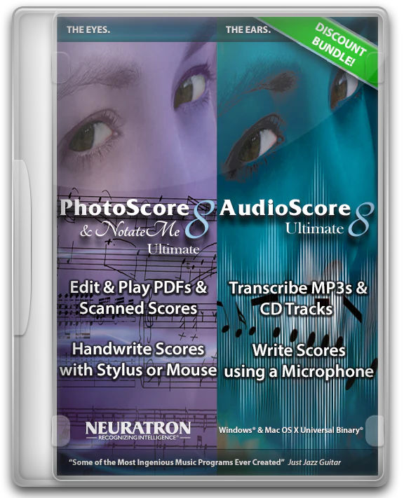 PhotoScore & NotateMe Ultimate and AudioScore Ultimate 8