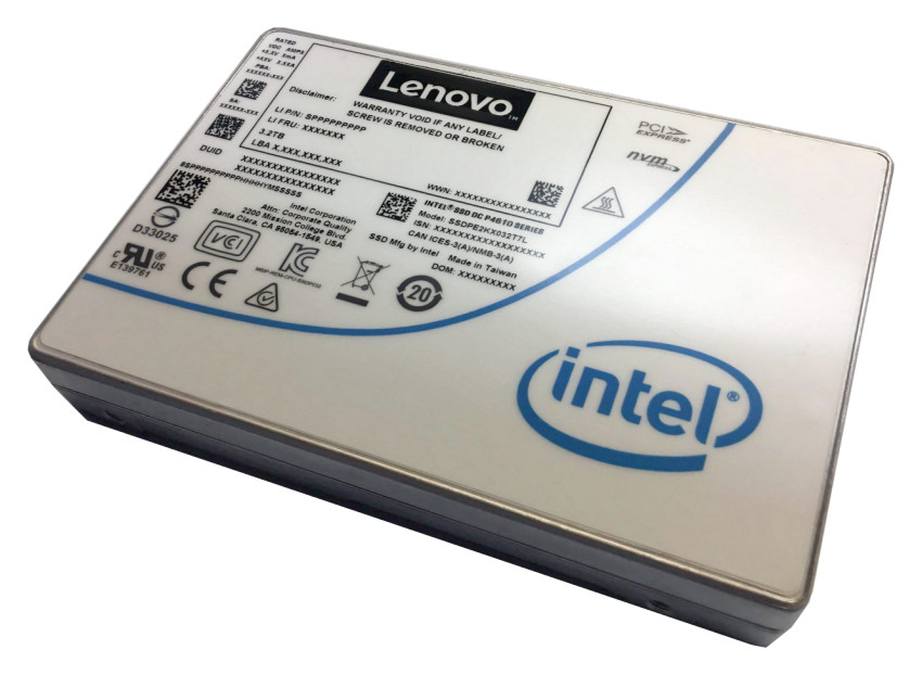 Накопитель Lenovo ThinkSystem U.2 Intel P4610 1.6TB Mainstream NVMe PCIe3.0 x4 Hot Swap SSD 4XB7A13936