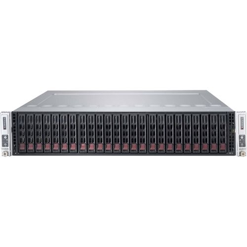 Сервер Supermicro SYS-2028TP-HC0R-SIOM - 2U, 4-node*(2xLGA2011-r3, 16xDDR4, 6x2.5"HDD, SAS, IPMI) 2x2000W