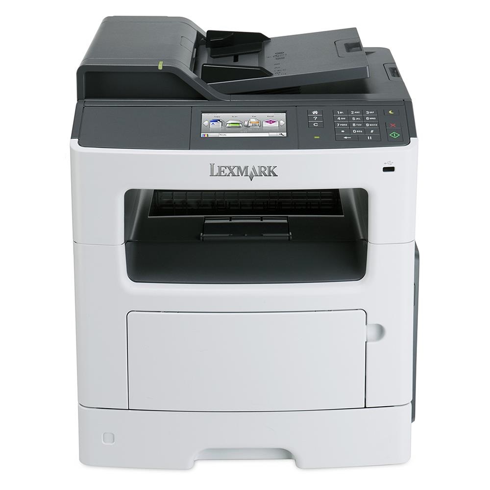 МФУ Lexmark Multifunction Mono Laser MX417de p/c/s/, A4, 38 ppm, 512 Mb, 1 tray 150, USB, Cartridge 2500 pages in box, 1+3y warr 35SC801