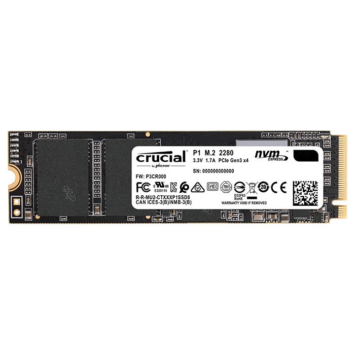 Накопитель SSD Crucial 500GB NVMe M.2 (CT500P1SSD8)-32827