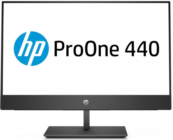 Моноблок HP ProOne 440 G4 23.8" HD i3 8100T (3.1)/4Gb/1Tb 7.2k/UHDG 630/DVDRW/CR/Windows 10 Professional 64/GbitEth/WiFi/BT/клавиатура/мышь/черный 1920x1080 4NU52EA