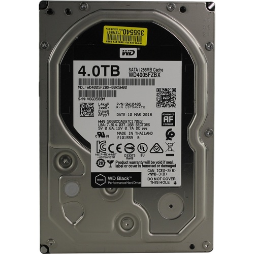 Жесткий диск Western Digital HDD 4000Gb 3.5" SATA III WD4005FZBX