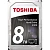 Жесткий диск Toshiba HDD 8000Гб 3.5" SATA III HDWR180UZSVA