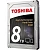 Жесткий диск Toshiba HDD 8000Гб 3.5" SATA III HDWF180EZSTA